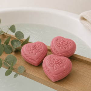 JABONCITOS CORAZÓN PERFUMADOS ROSA PACHULI x 36 Gr