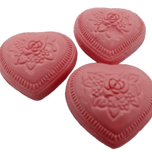 JABONCITOS CORAZÓN PERFUMADOS ROSA PACHULI x 36 Gr