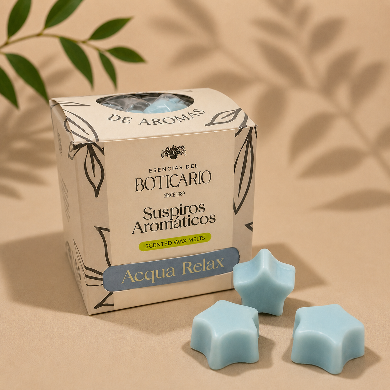 SUSPIROS ARMÁTICOS-SCENTED WAX MELTS-ACQUA RELAX x 10 u